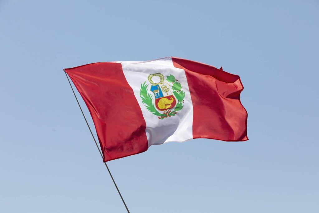 Bandera de Perú en representación a la visa para peruanos