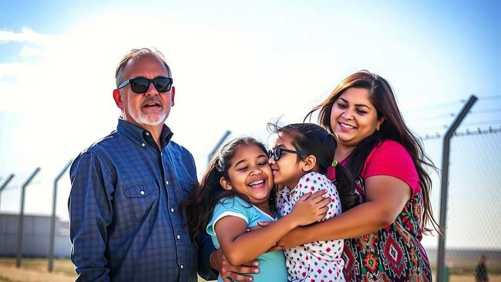 Family reunion at the border