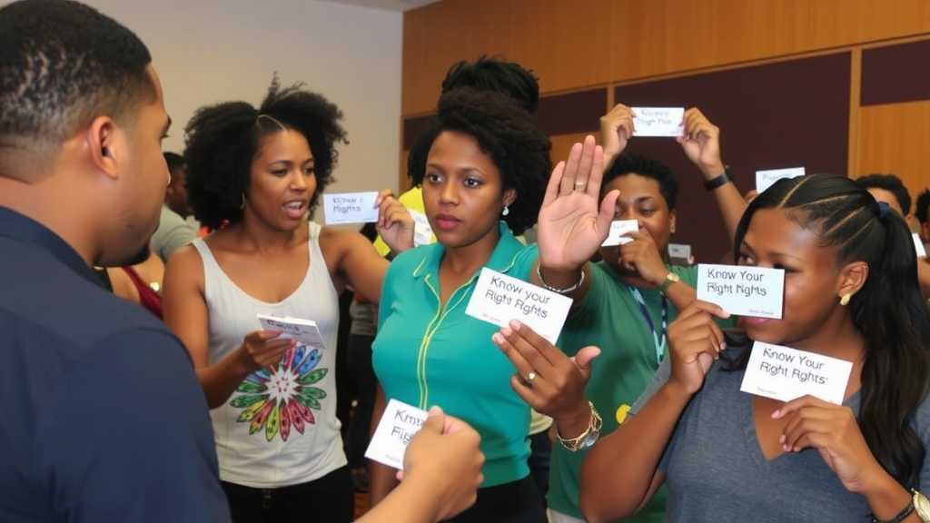Rights education workshop for immigrants