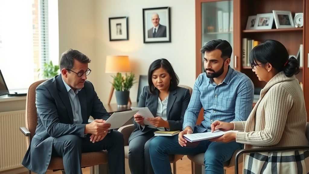 Legal advice session for immigrants
