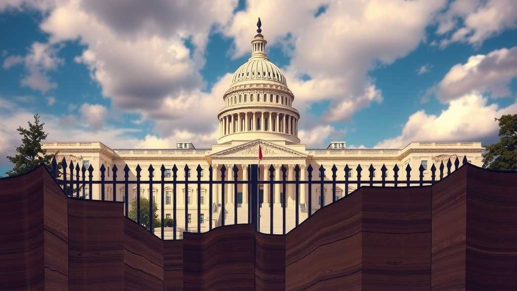 Artistic representation of state sovereignty challenged by federal authority on immigration.