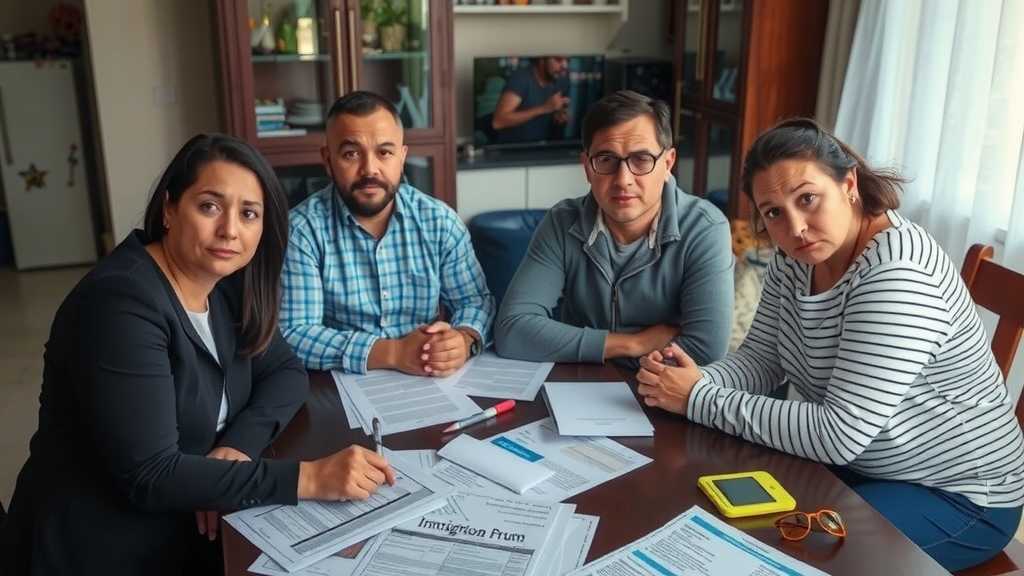 Family dealing with immigration issues