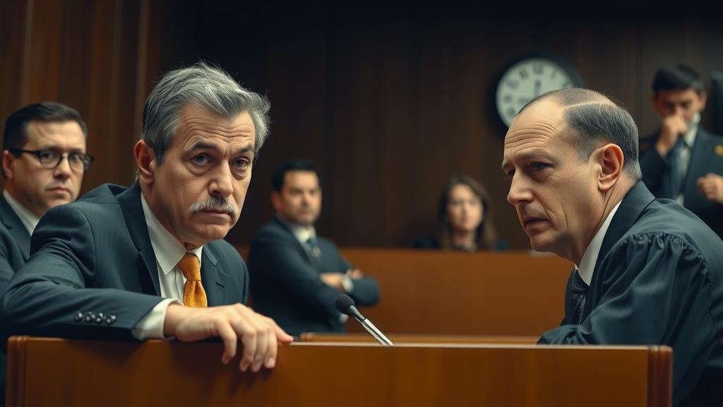Immigration courtroom with a judge.