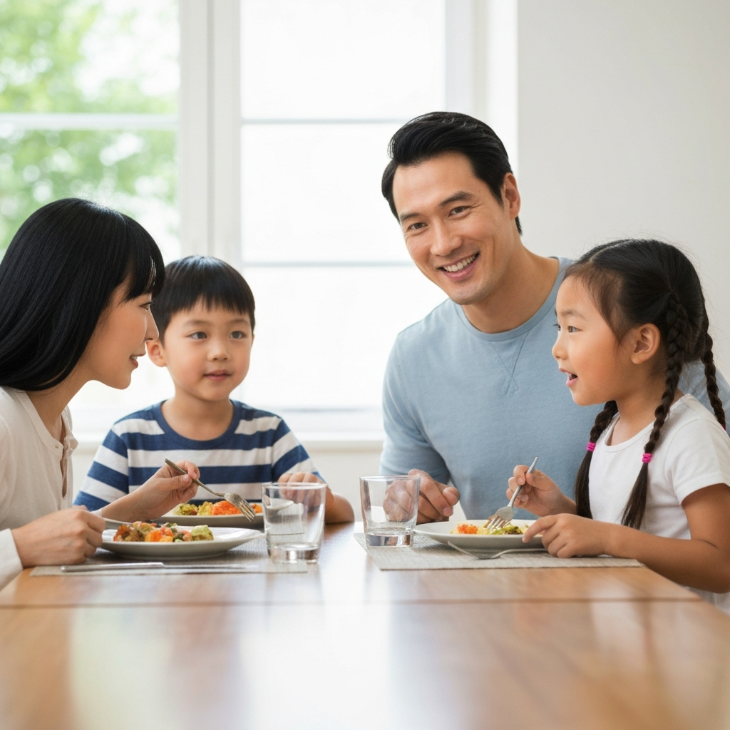 Familia en mesa con documentos; como rastrear mi ITIN number
