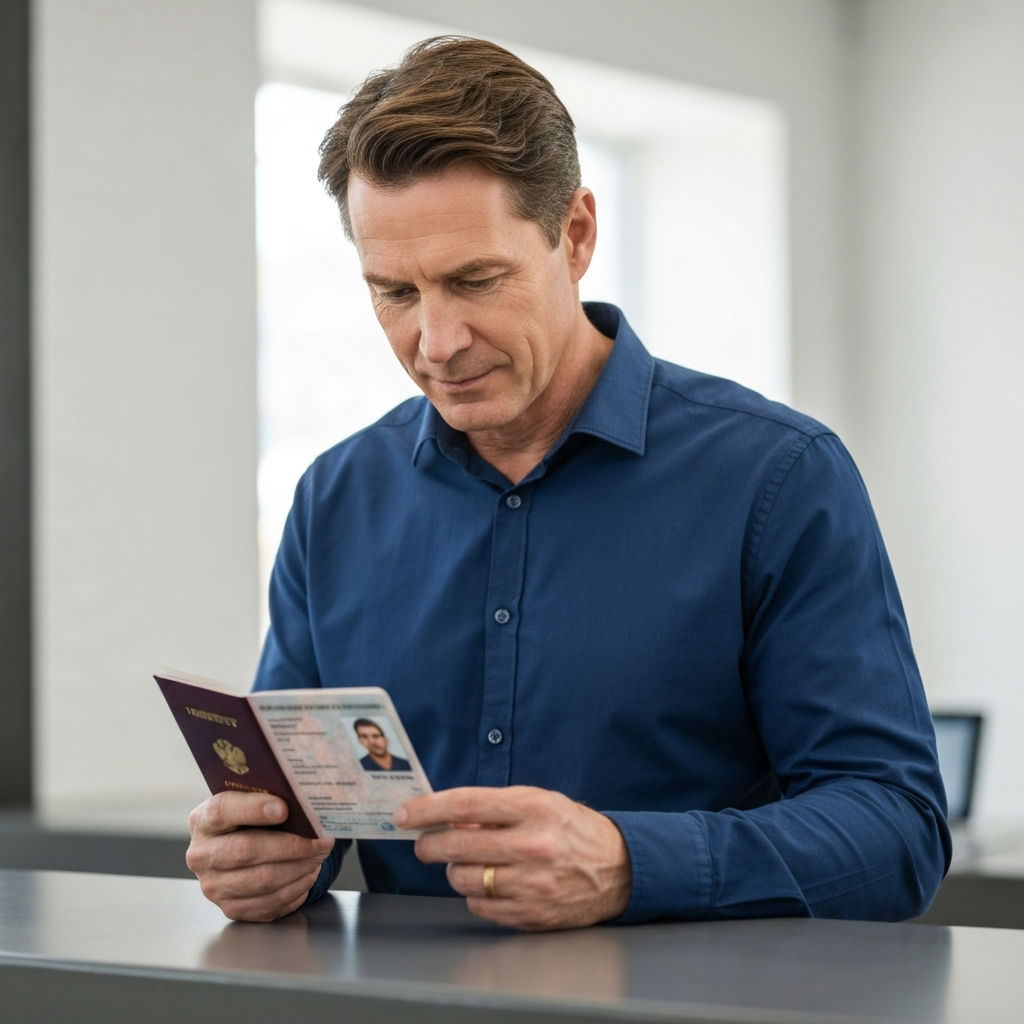Persona con pasaporte vigente verificando si puede viajar dentro de Estados Unidos solo con pasaporte.