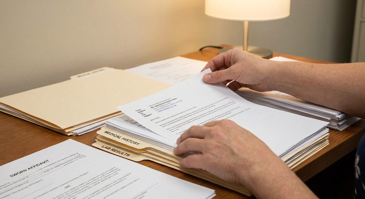 Recopilacion de evidencia crucial para la solicitud VAWA para hombres.