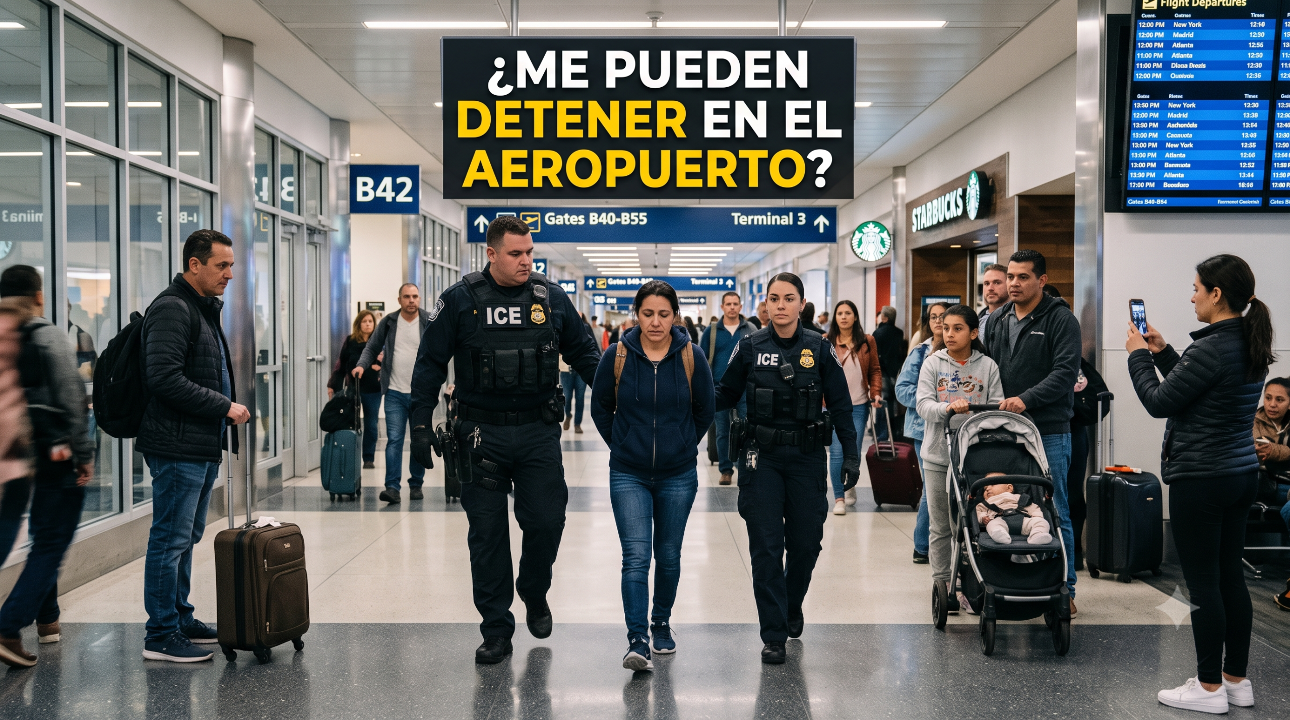 Me pueden detener en el aeropuerto si soy inmigrante?