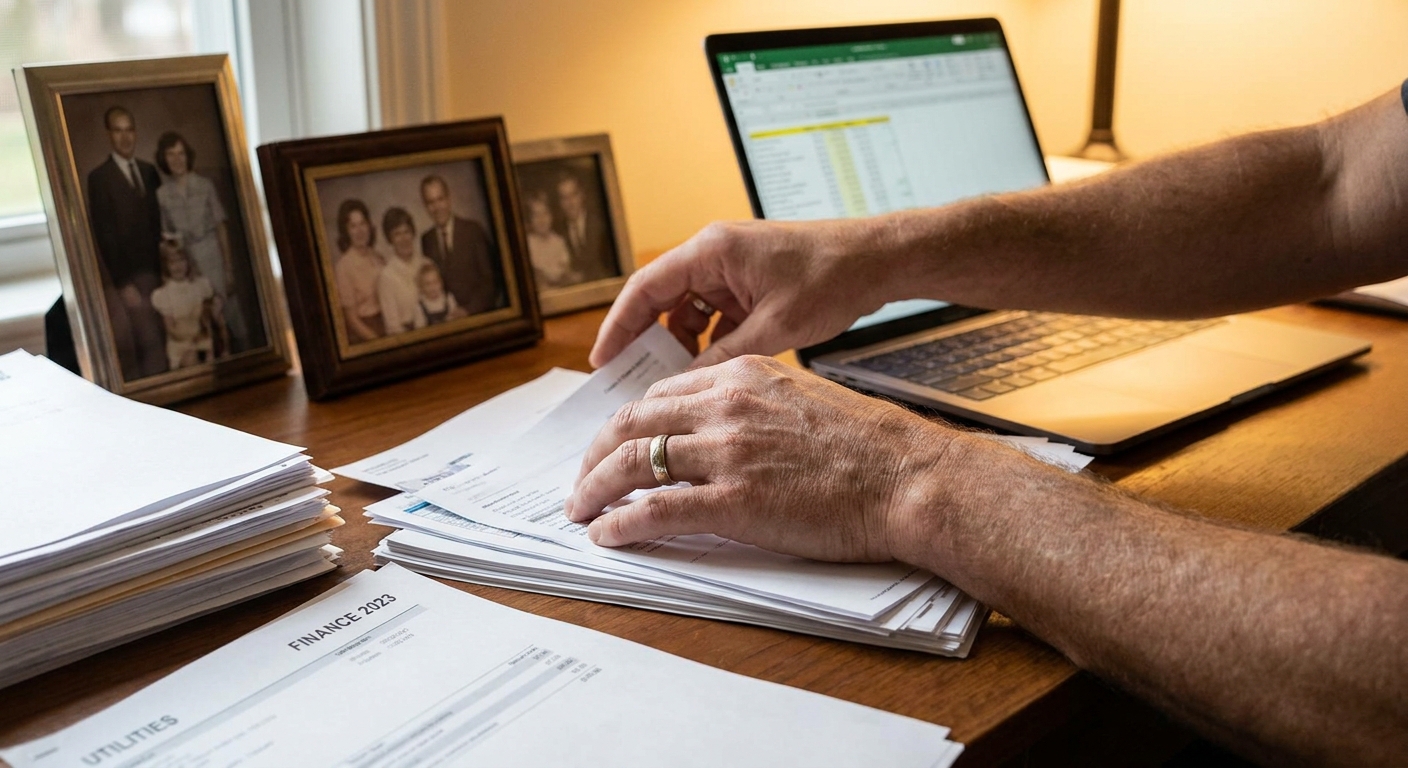 Recopilando evidencia y documentos financieros conjuntos para la solicitud de green card por matrimonio.