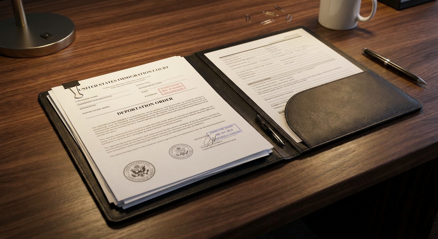 Documentos legales y registros de corte necesarios para procesar el formulario i-212 de reingreso