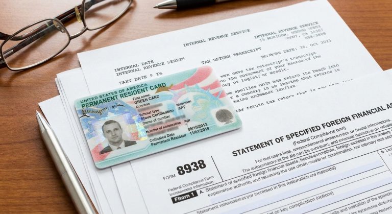 Analisis de como deber impuestos afecta la residencia mediante transcripciones fiscales oficiales sobre un escritorio